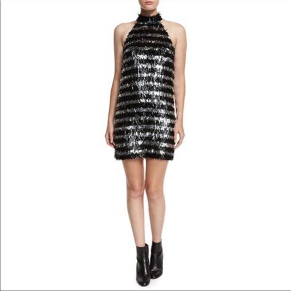 Michael Kors Collection Dresses & Skirts - NWOT Michael Kors Collection SZ: 2 Fringe Striped Halter dress size 2